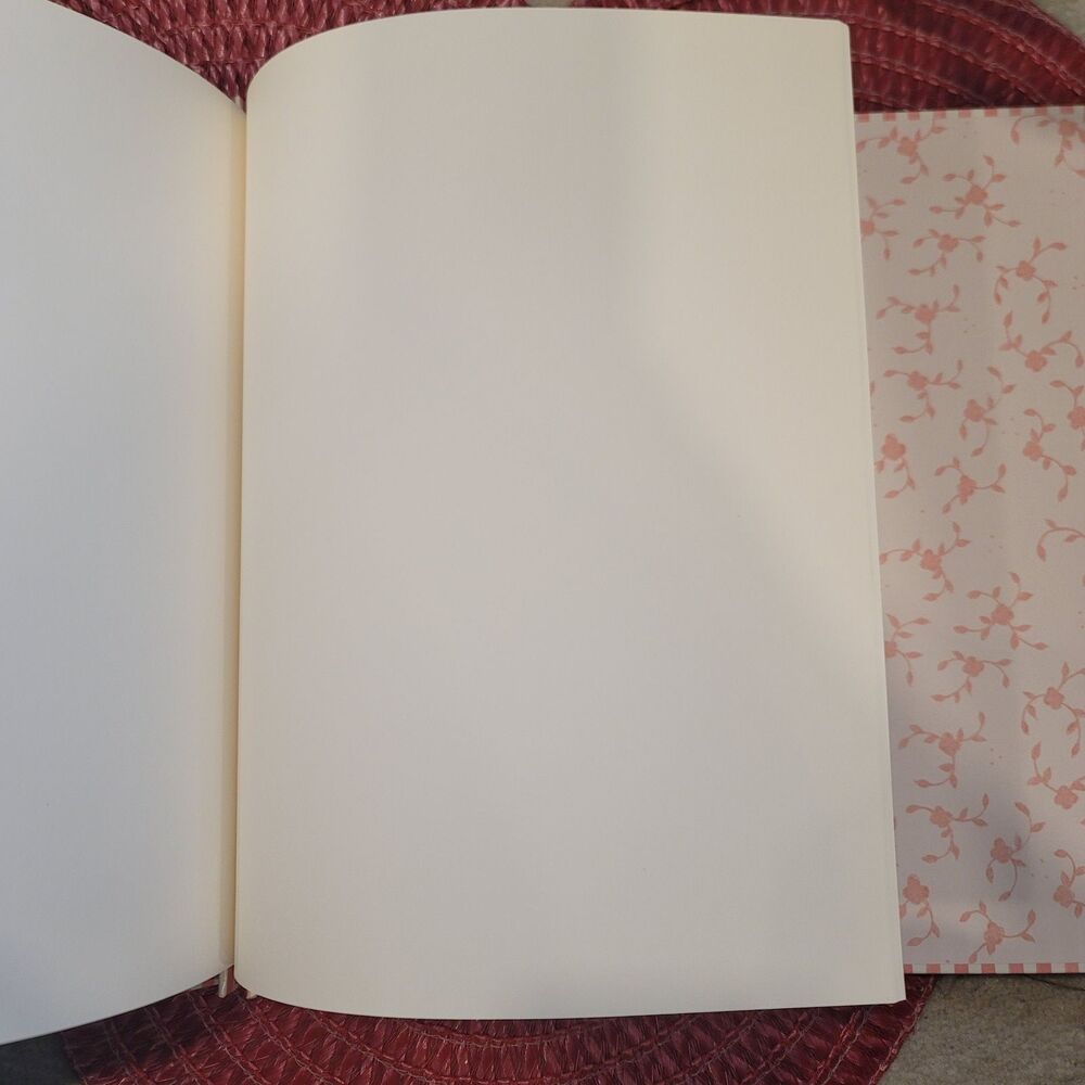 New Vintage 90s Carlton Cards 29 Page Scrapbook Pink Floral Trellis Nostalgia - Picture 5 of 12